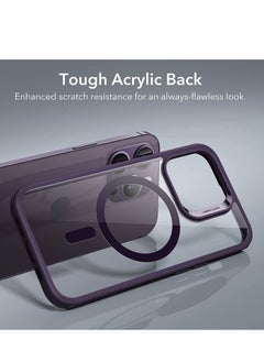 Generic iPhone 14 Pro Max Case, MagSafe Phone Case Supports Magnetic Wireless Charging, Shockproof Military-Grade Protection, Smooth Grip, Classic Hybrid Cover for iPhone 14 Pro Max, Clear Purple  - Image 3
