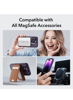Generic iPhone 14 Pro Max Case, MagSafe Phone Case Supports Magnetic Wireless Charging, Shockproof Military-Grade Protection, Smooth Grip, Classic Hybrid Cover for iPhone 14 Pro Max, Clear Purple  - Image 5