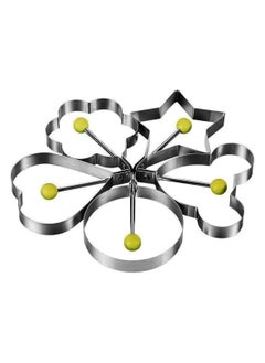 General 5PCS stainless steel egg ring - non-stick egg and pancake mold set for multi-purpose kitchen use, ideal for fried eggs and special-shaped pancakes  - Image 5