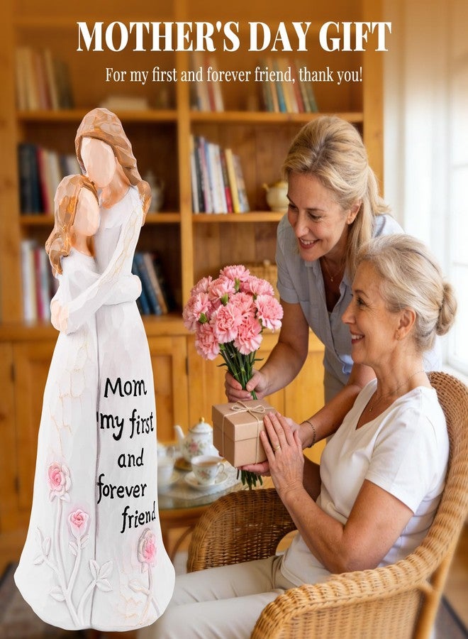 Yixiang Birthday Gifts for Mom, Mom Birthday Gifts from Daughter, 6.2" Handmade Figurine Gift for Mother and Daughter Sculptures Hand-Painted Keepsake Meaningful - Image 5