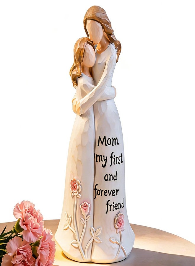 Yixiang Birthday Gifts for Mom, Mom Birthday Gifts from Daughter, 6.2" Handmade Figurine Gift for Mother and Daughter Sculptures Hand-Painted Keepsake Meaningful - Image 1