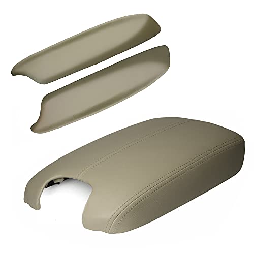 A ABIGAIL Compatible with 2008 2009 2010 2011 2012 Accord Sedan Center Console Armrest Cover & Front Door Panels Armrest (Beige) - Image 1