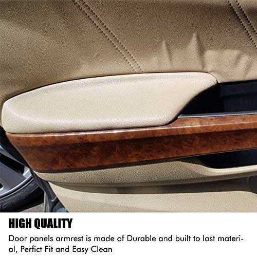 A ABIGAIL Compatible with 2008 2009 2010 2011 2012 Accord Sedan Center Console Armrest Cover & Front Door Panels Armrest (Beige) - Image 4
