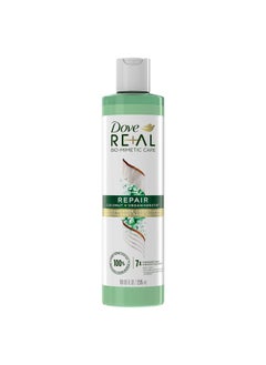 Dove Re+Al Bio-Mimetic Care Conditioner For Damaged Hair Repair Coconut + Vegan Keratin Silicone-Free Conditioner 10Oz  - Image 1