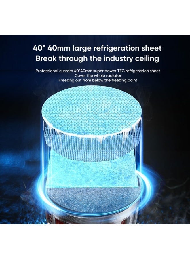 Nubia Red Magic Phone Cooler RedMagic 4 Pro Magnetic Phone/Tablet Cooler –27W Ultra-Cooling Gaming Fan with Graphene Heatsink, Magnetic Mount – Cooling Fan For Smartphones, Tablets, iPad & Steam Deck (Perfect for PUBG Mobile, COD & More) - Image 2