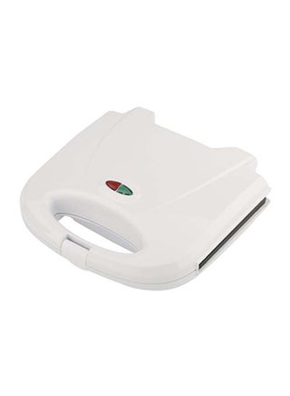 2-Slice Sandwich Maker- Cool-Touch Housing, Non-Stick Coating Plate, Compact Storage, Power and Ready Light, Skid-Resistant Feet 750 W SW 3601 White/Black