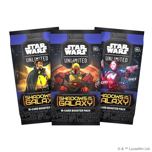 Asmodee Star Wars: Unlimited TCG Shadows of The Galaxy Booster Display (Set of 24 Booster Packs) - Trading Card Game for Kids & Adults, Ages 12+, 2+ Players, 20 Min Playtime - Image 3