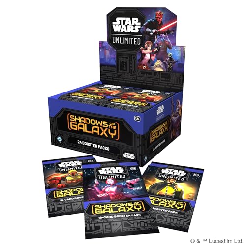 Asmodee Star Wars: Unlimited TCG Shadows of The Galaxy Booster Display (Set of 24 Booster Packs) - Trading Card Game for Kids & Adults, Ages 12+, 2+ Players, 20 Min Playtime - Image 2