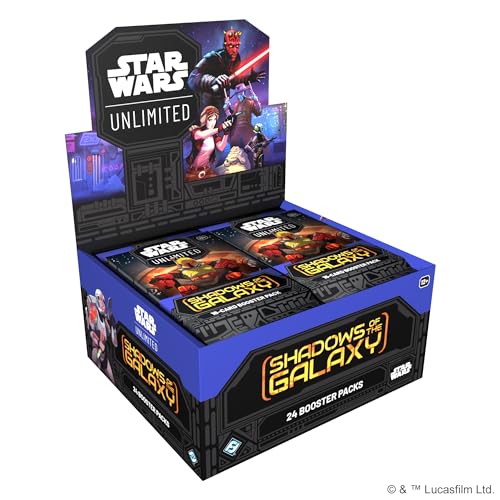 Asmodee Star Wars: Unlimited TCG Shadows of The Galaxy Booster Display (Set of 24 Booster Packs) - Trading Card Game for Kids & Adults, Ages 12+, 2+ Players, 20 Min Playtime - Image 1