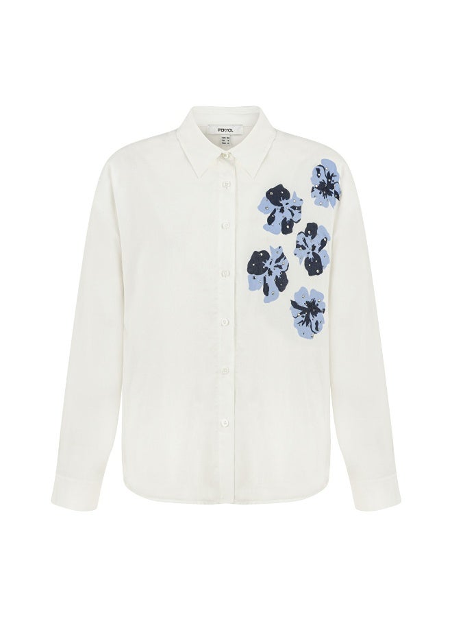Ipekyol Printed Rhinestone Blouse 