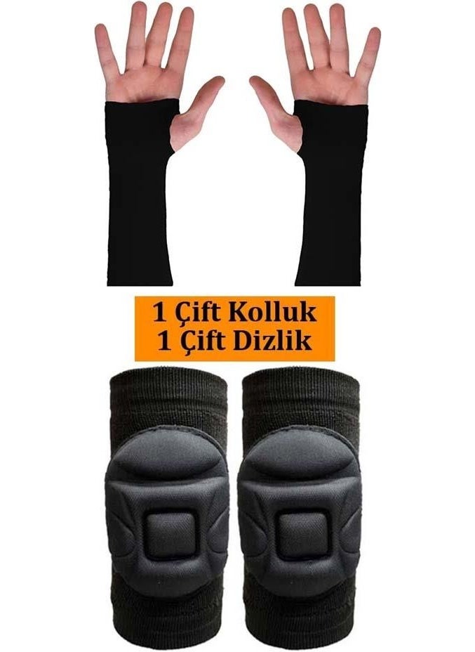Liggo Volleyball Knee Pads Volleyball Arms Set of 2 Volleyball Knee Pads 1 Pair Volleyball Arm Sleeves 1 Pair  - Image 1