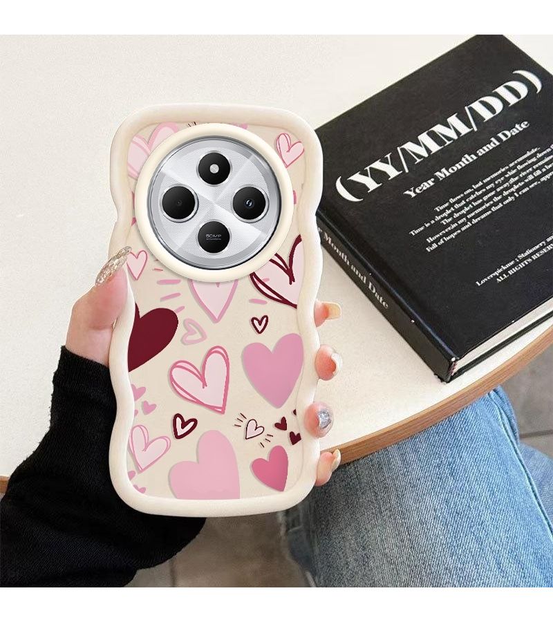 Poco C75 5G Phone Case Shockproof Anti Slip Lightweight Durable Stain Resistant Dirt Resistant Pink Color - Image 3
