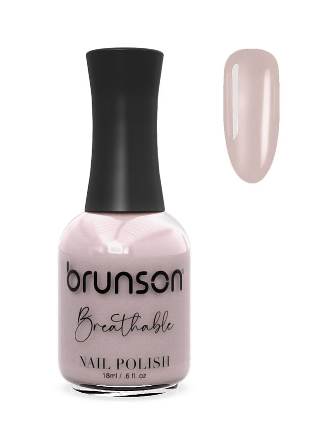 brunson Breathable Nail Polish Halal nail polish Wudu friendly Quick-Dry Vegan long lasting but easy peel off   18ml BH340