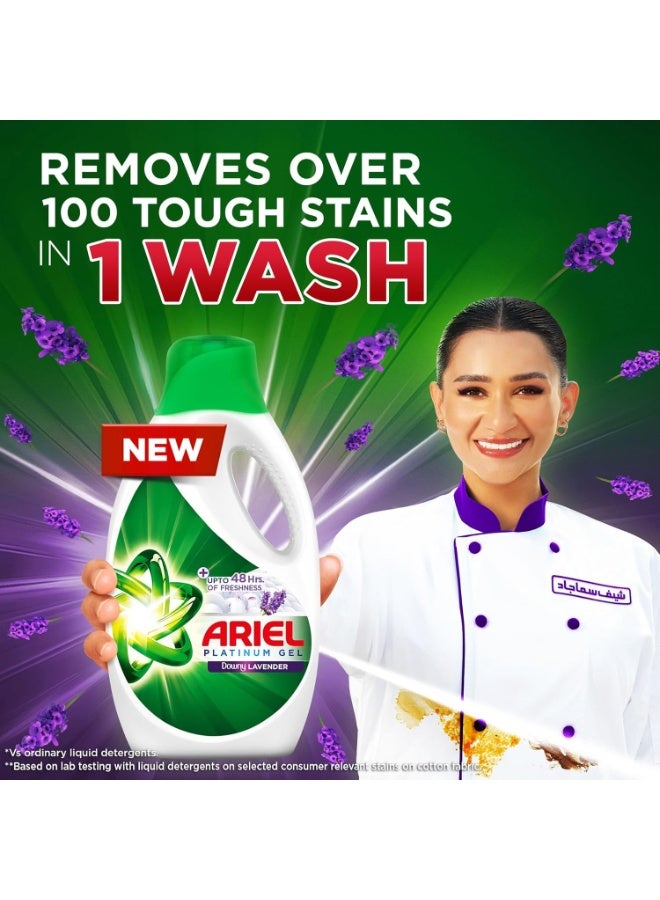 Ariel Lavender Freshness Laundry Detergent Power Gel 1.8 x 2, Dual Pack - Image 3