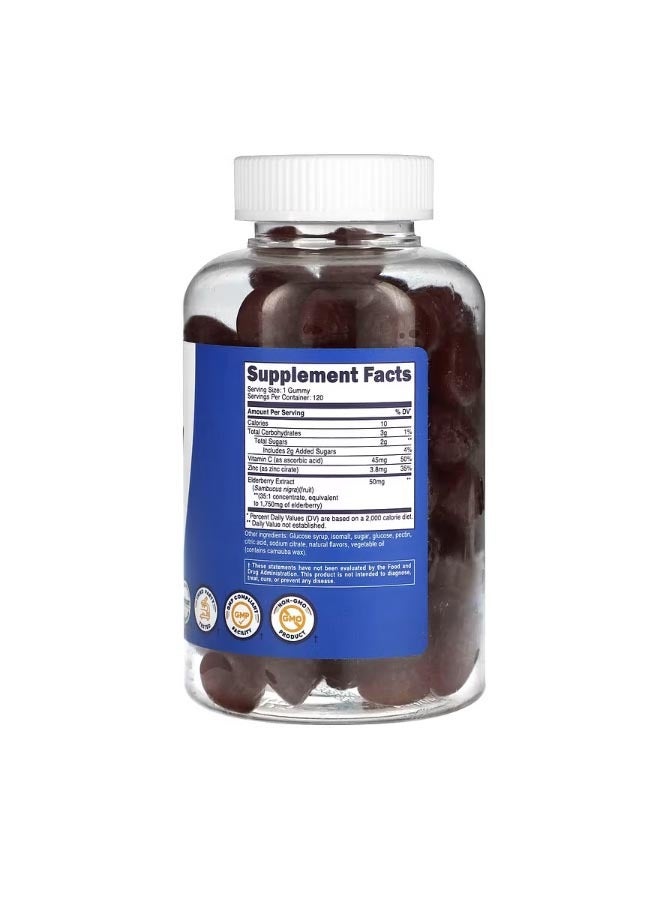 Nutricost Kids Elderberry Ages 4 1750 Mg 120 Gummies - Image 2