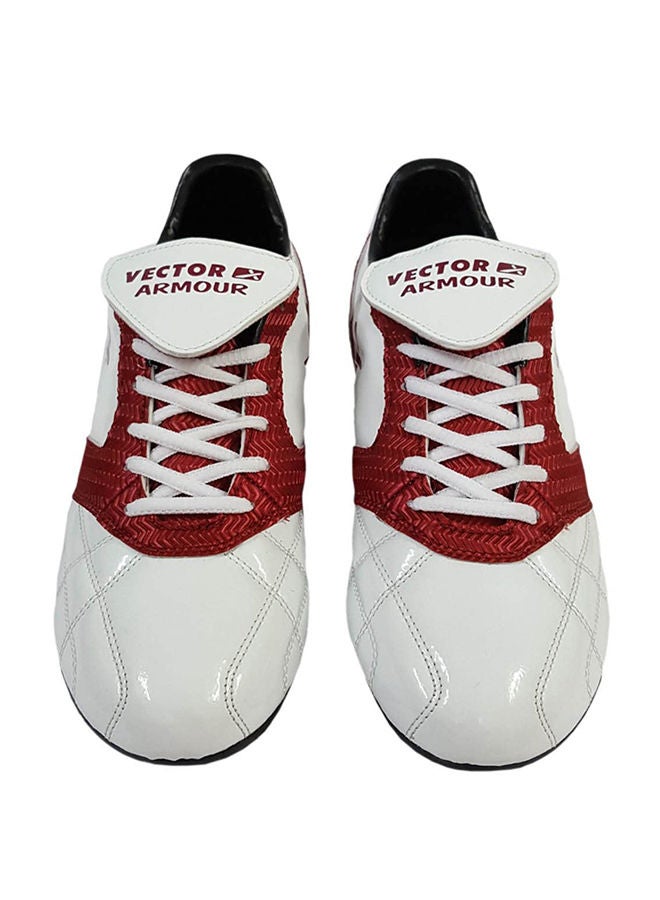 Vector X Armour Football Shoe ( White-Maroon, 6 UK) | Soccer | PVC| Cleats and studs - Image 5