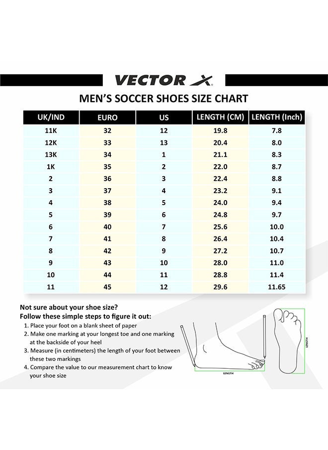 Vector X Armour Football Shoe ( White-Maroon, 6 UK) | Soccer | PVC| Cleats and studs - Image 1