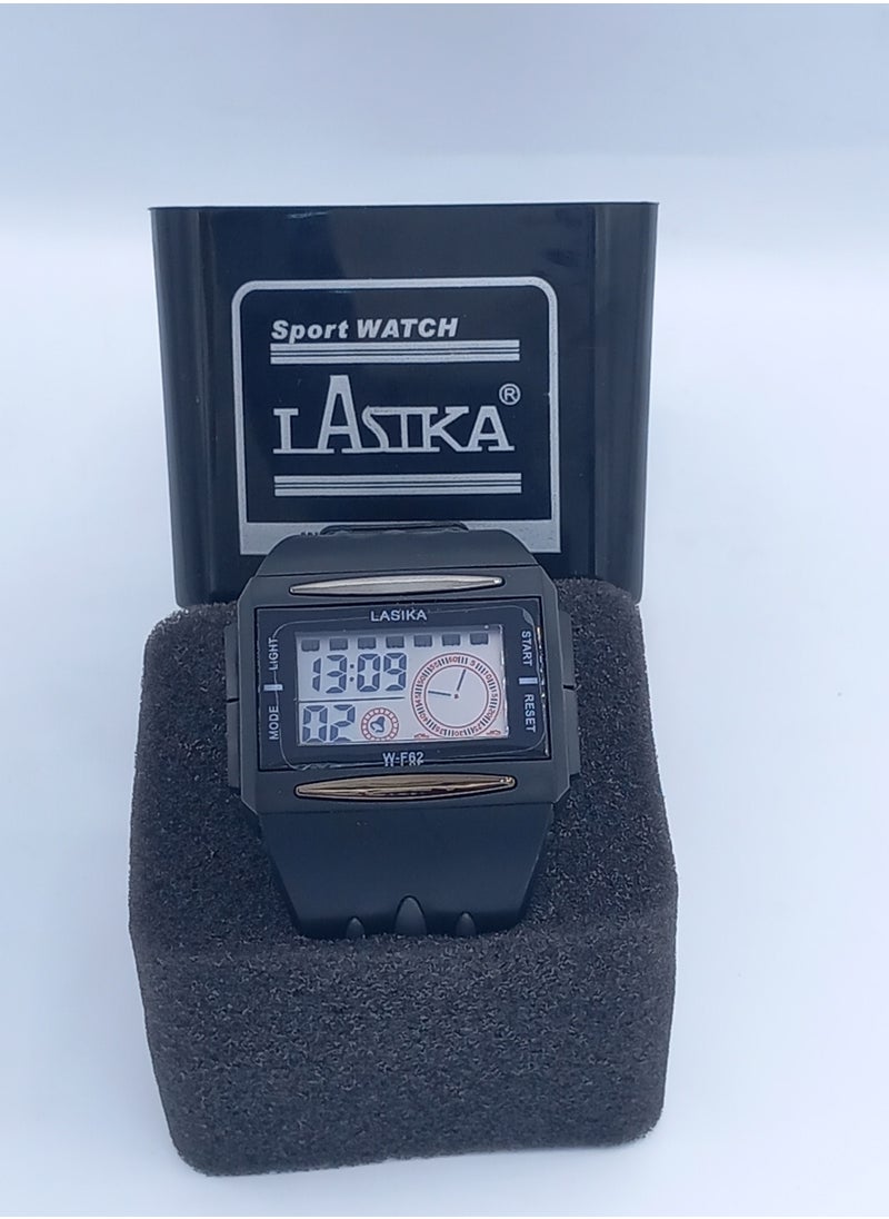Lasika Black and silver digital children's watch 991000  - Image 1