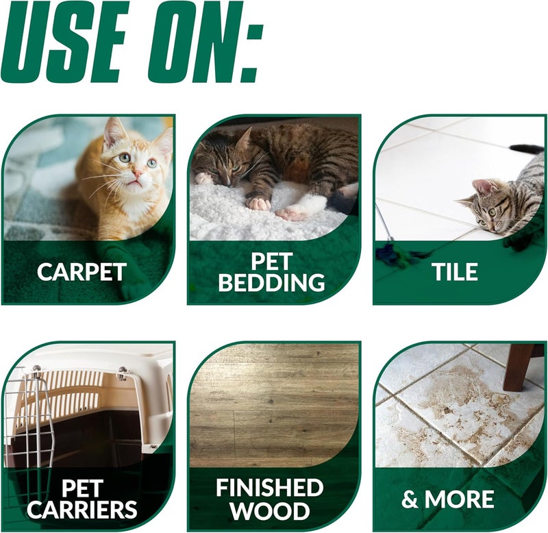 SIMPLE GREEN Cat Stain & Odor Remover - Enzyme Cleaner for Cat Urine, Feces, Blood, Vomit - 32oz - Image 4