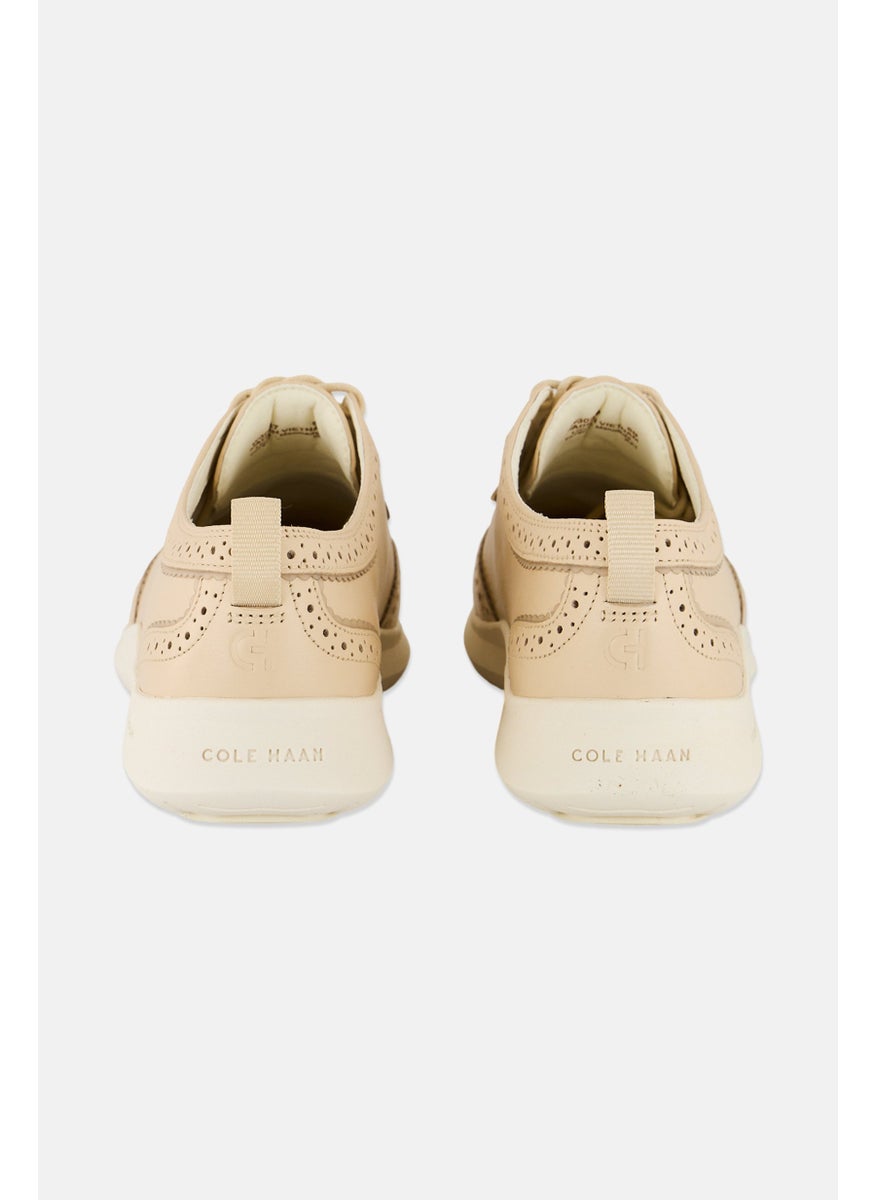 COLE HAAN Women ZG Meritt Wing Oxfrd Medium Lace Up Shoes, Beige  - Image 2