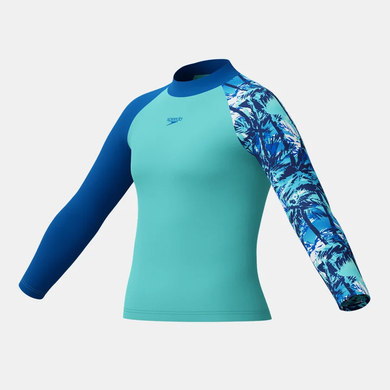 speedo Kids' Printed Swimming Rashguard