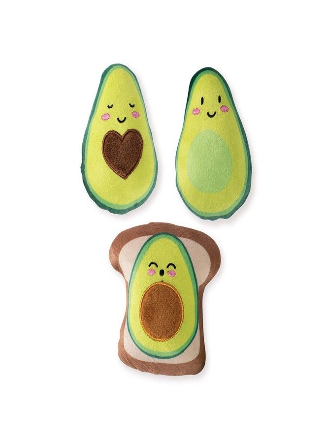 Fringe Studio Squeaker Pet Toy Set, Set of 3, Avocado (289434) - Image 4
