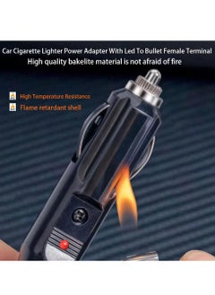 KASTWAVE محول ولاعة سجائر للسيارة، 240 واط 1 إلى 2 موصل DC 12V/24V مع مقبس مزدوج، مفتاح، كابل تمديد بطول 3.9 بوصة، وصمامات أمان 15 أمبير - مناسب للمركبات 12/24 فولت  - Image 5