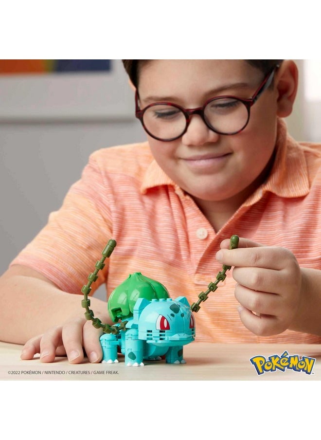 Mega Brands MEGA Pokémon Building Toys Set Build & Show Bulbasaur with 175 Pieces, Articulated and Poseable, 4 Inches Tall, for Kids  - Image 2