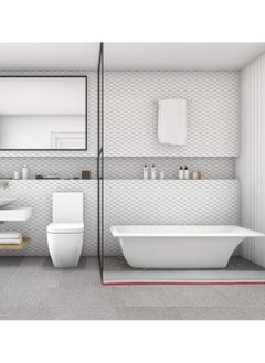 KASTWAVE Collapsible Threshold Water Dam, Self-Adhesive Shower Barrier Bathroom And Kitchen Stopper, Home Retention System, Waterproof Flow Block Seal Strip (Gray), 1M  - Image 4