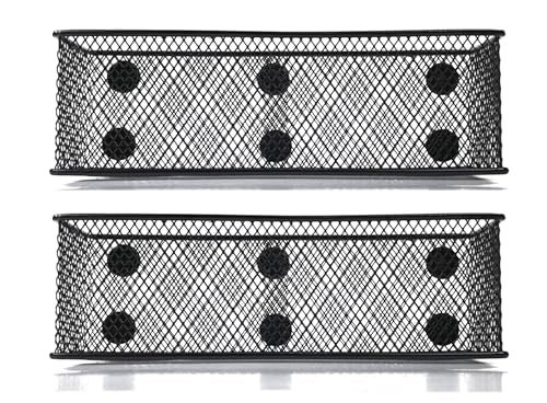 Lenotion Magnetic Baskets Magnetic Organizer and Holder for Locker or Refrigerator - Pen Holders or Storage Bins for Office and Home - Image 1