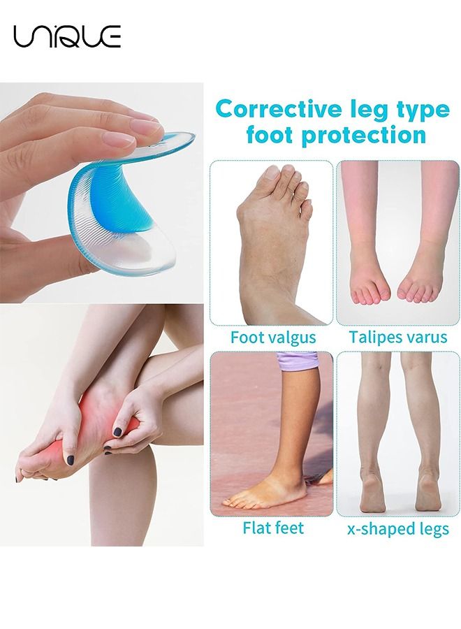 Unique 3 Pairs Gel Arch Support Insoles,Arch Support Shoe Insoles for Flat Feet, Gel Inserts Plantar Fasciitis, Adhesive Pad Feet Relieve Pressure and Pain Women Men - Image 4