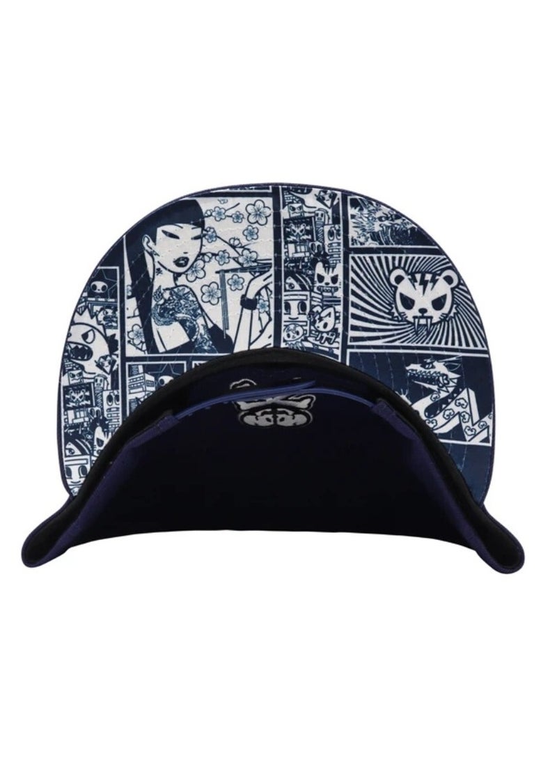 Tokidoki Toki Doki Comic Snake Navy Snapback - Image 2