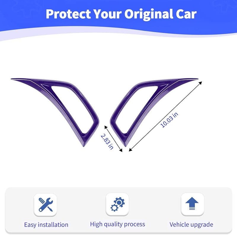 Purple Chrome Side Fender Vent Trim Cover For Jeep Wrangler JL JLU Gladiator JT 2018 Onwards - Image 4