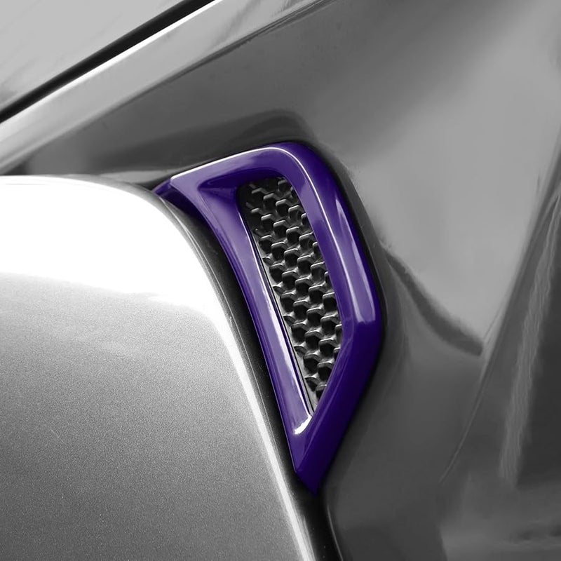 Purple Chrome Side Fender Vent Trim Cover For Jeep Wrangler JL JLU Gladiator JT 2018 Onwards - Image 5