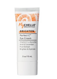 MyChelle Dermaceuticals MyCHELLE Dermaceuticals Perfect C Eye Cream - Eye Cream for Dark Circles and Puffiness with Vitamin C & Plant Stem Cells to Reduce Visible Signs of Aging, Fine Lines and Wrinkles, 0.51 Fl Oz (Pack of 1)  - Image 1