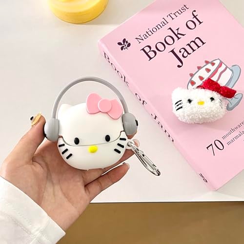 Factotech Compatible with Samsung Galaxy 2024 Buds 3 Case & Galaxy Buds 3 Pro Case -Kitty - Image 3