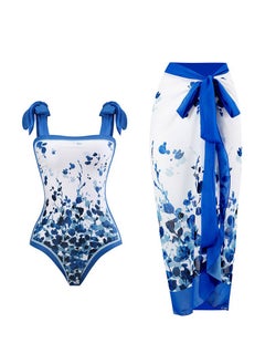 Y&D 2-Piece Women Swimsuit with Skirt Holiday Beach Dress Female Retro Swimwear Vintage Surf Wear Summer  - Image 1