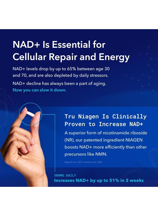 TRU NIAGEN - Patented Nicotinamide Riboside Nad+ Supplement  - Image 3