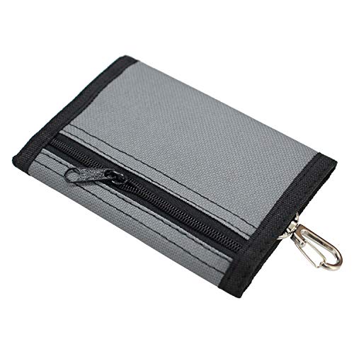 JONYEE Kids Wallet for Boys and Girls, Novelty Wallet for Boys and Girls Ages 5-7, Camo Teen Wallet for Kids Birthday Gifts - Pure Gray - Image 4
