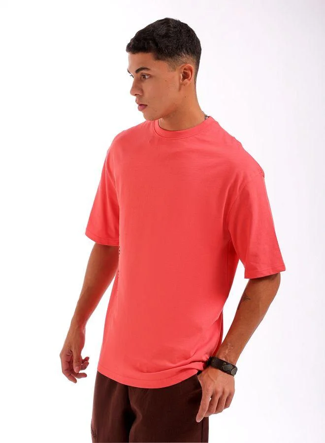 ذا انديان كراج كو Men Boxy Oversized Graphic Back Printed Round Neck Tshirt