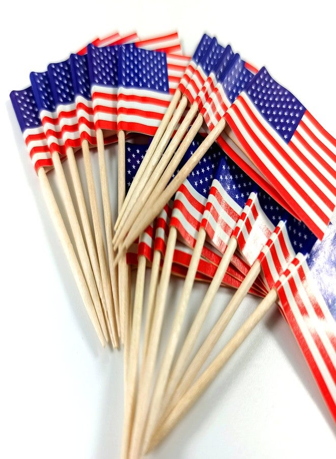 QQSD أعلام صغيرة لتزيين الكب كيك من QQSD، تحمل اسم ولاية ماريلاند، 100 قطعة، منها أعلام خاصة بولاية ماريلاند و100 قطعة خاصة بالولايات المتحدة الأمريكية. - Image 4
