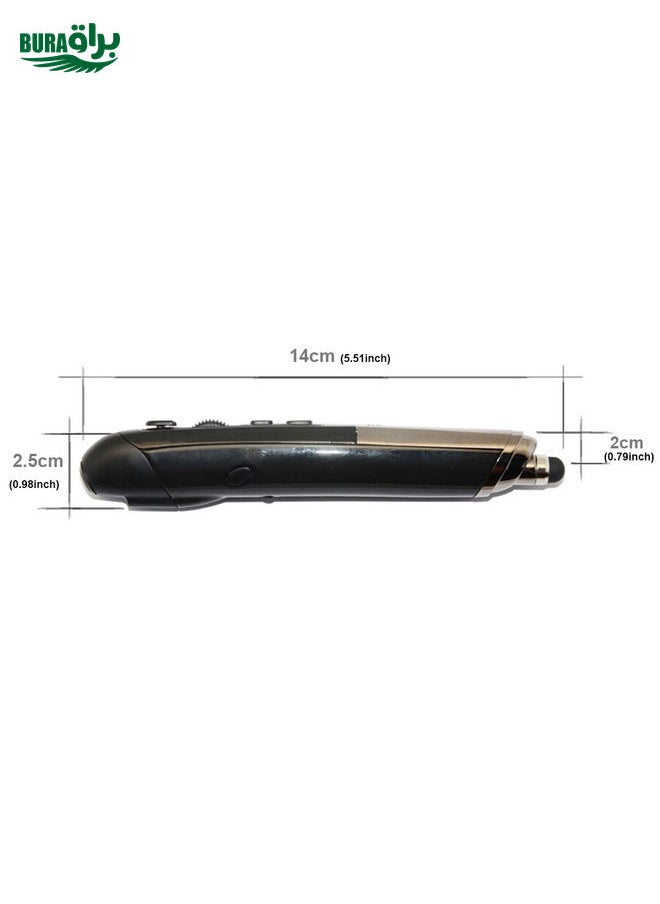 BURAQ PR-08 2.4G Innovative Pen-style Handheld Wireless Smart Mouse, Effective Distance: 10m(Black)  - Image 5