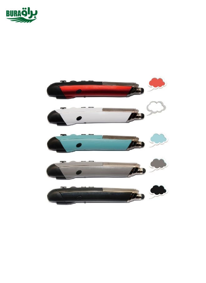 BURAQ - PR-08 2.4G Innovative Pen-style Handheld Wireless Smart Mouse, Effective Distance: 10m(Black) - Image 1