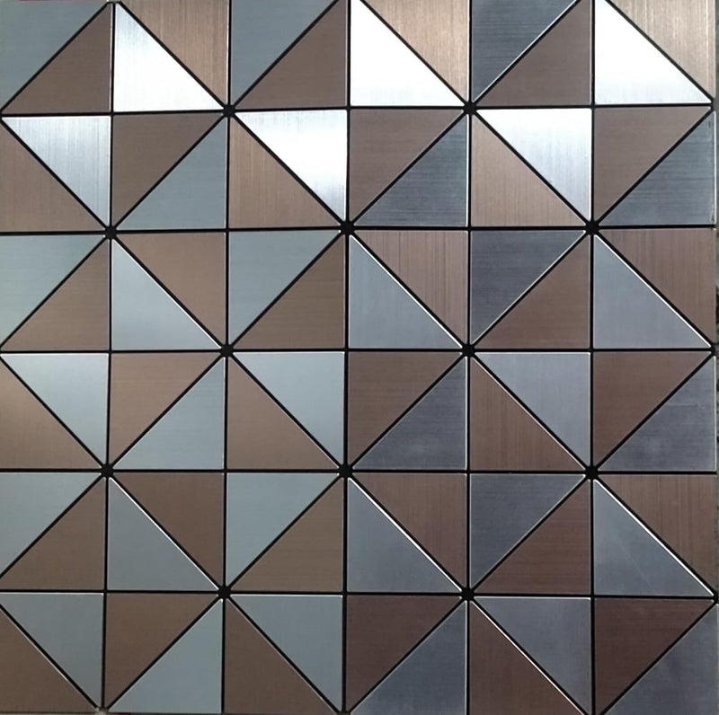 FEELING MALL Peel and Stick Backsplash 3D Mosaic Tile Stickers Wall Sticker Home Decor for Kitchen Bathroom Kitchen Backsplash Tiles 12x12 SelfAdhesive Metal Wall Tiles Pack of 5