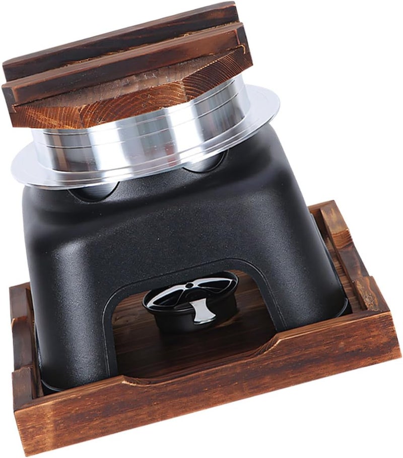 ordinarYone Japanese Alcohols Stove Rice Steamer Cooker Pan With Wood Lid Aluminum Pots Small Chafing Dish For Camping And Home Use - Image 1