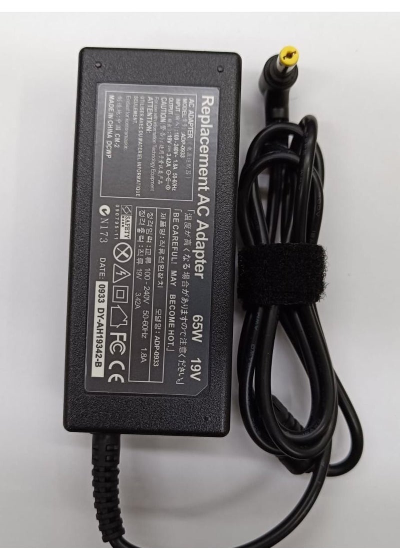 CS Acer 65W 19V 3.42A AC Power Adapter Power Supply Replacement  Compatible With For Acer Aspire Acer ES1-511 E1 E3 E3-111 E5 and More- 5.5x1.7mm  - Image 1