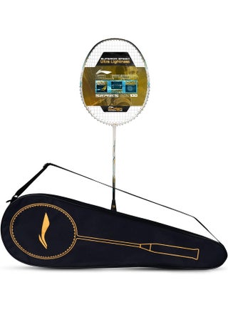 Super Series Ss100 Carbon Graphite Badminton Strung Racket With Full Racket Cover (White/Black) - pzsku/Z275A66807D7590EBCA0FZ/45/_/1728481173/567f99e0-5050-41e1-a07e-57135e7ccab3