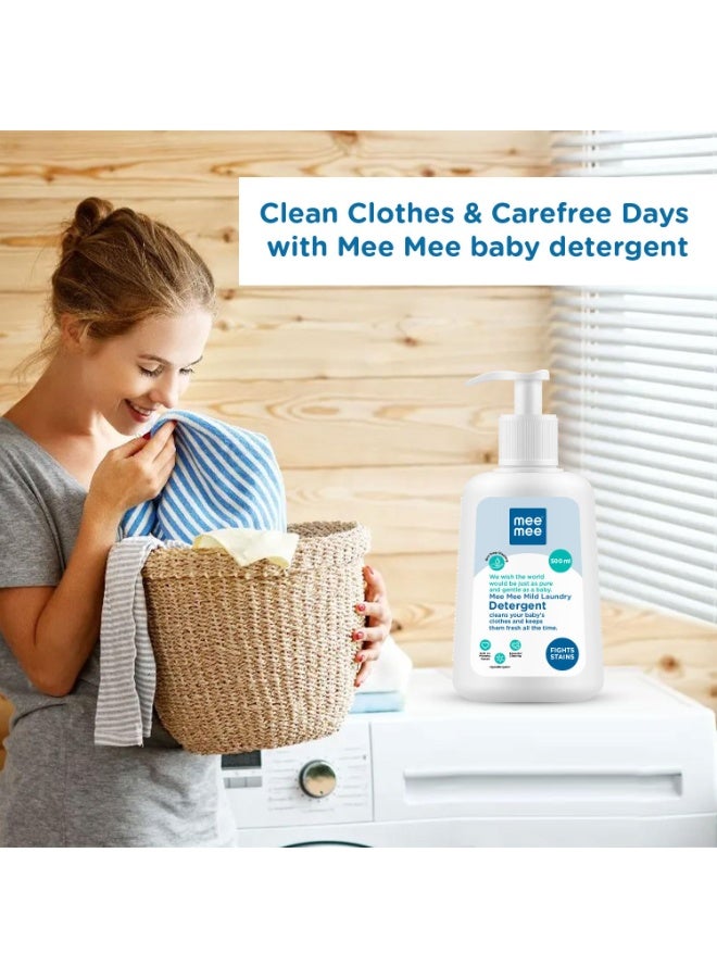 Mee Mee Baby Liquid Detergent 500 ml | Ph balanced, Free from Harsh Chemicals, Safe for mother's hands & baby's skin | Anti-Bacterial, Removes Stains & Odor with One Drop, Hypoallergenic - Image 4