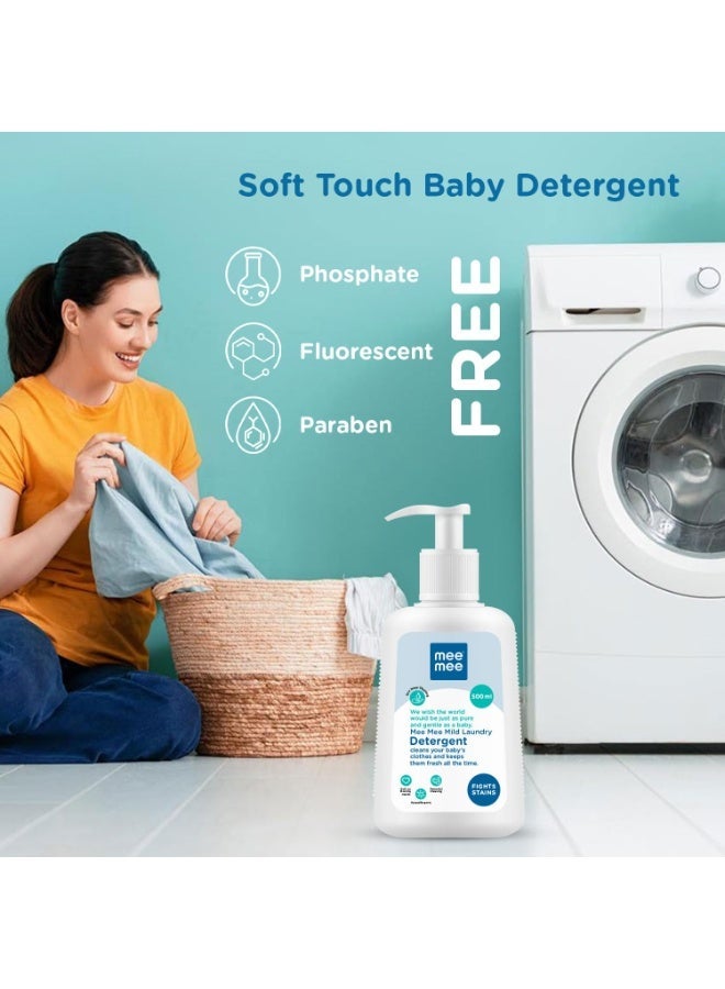 Mee Mee Baby Liquid Detergent 500 ml | Ph balanced, Free from Harsh Chemicals, Safe for mother's hands & baby's skin | Anti-Bacterial, Removes Stains & Odor with One Drop, Hypoallergenic - Image 2