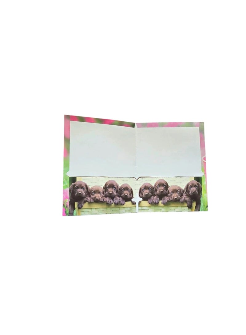 Pack of 4 Puppy & Kittens Themed Paper File 24.29*29.85 cm - Image 3